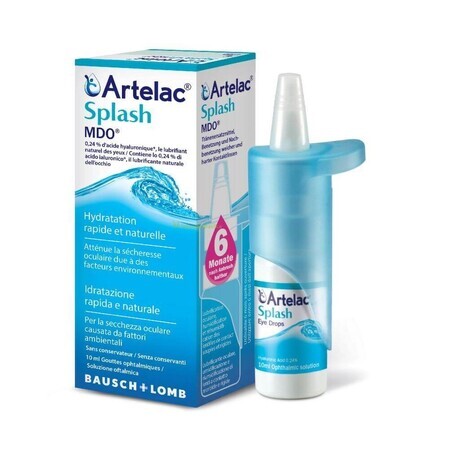 Picaturi oftalmice Artelac Splash MDO, 10 ml, Bausch Lomb