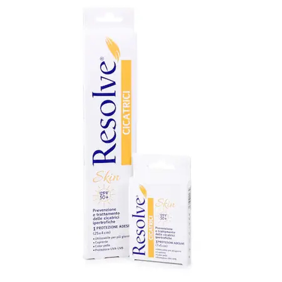 Resolve Skin SPF50+ patch cicatriciel, 25 x 4 cm, 1 pièce, Pietrasanta Pharma