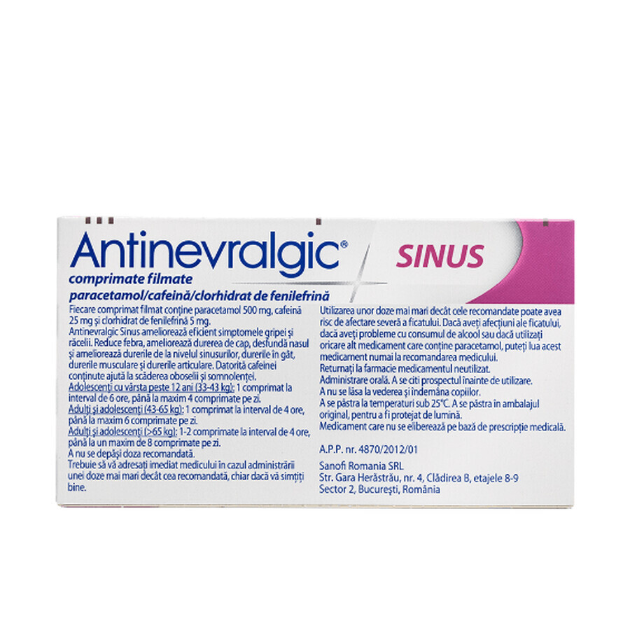 Antinevralgic Sinus, 12 Tabletten, Sanofi