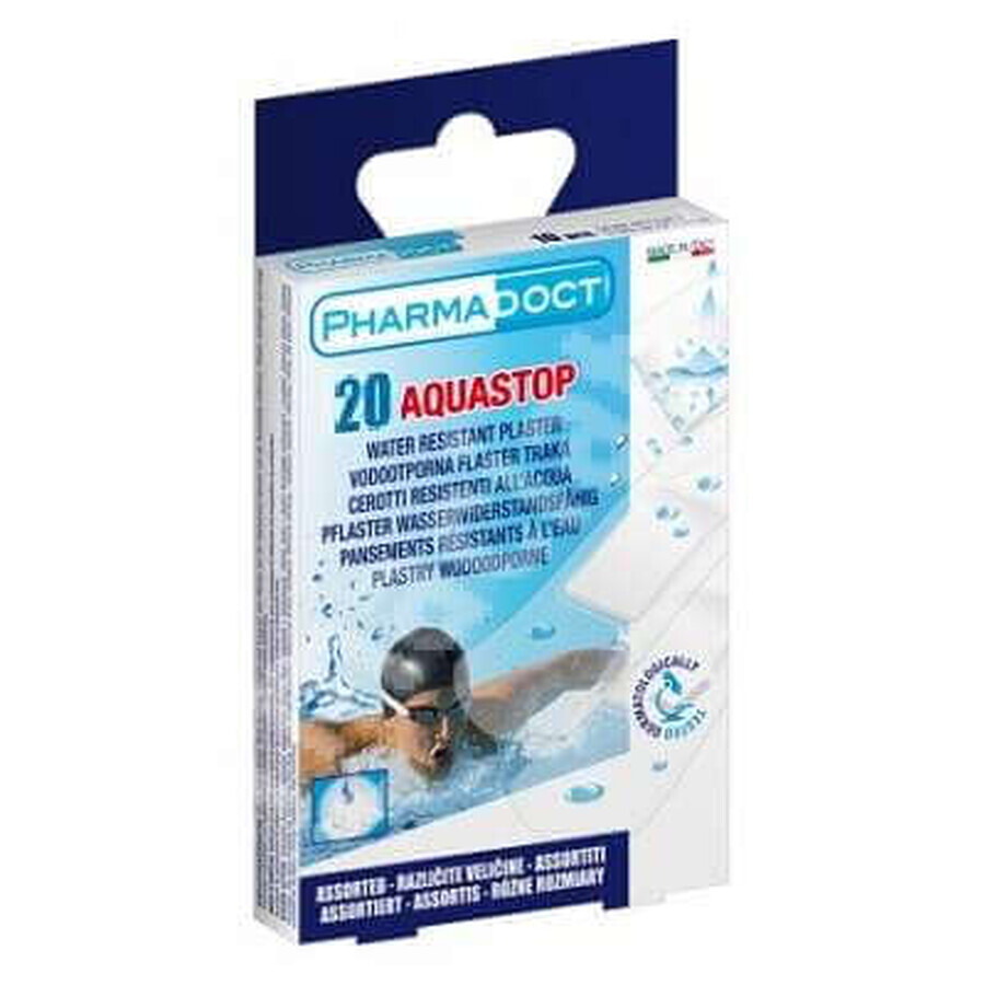 Aquastop geassorteerde waterdichte pleisters, 20 stuks, Pharmadoct