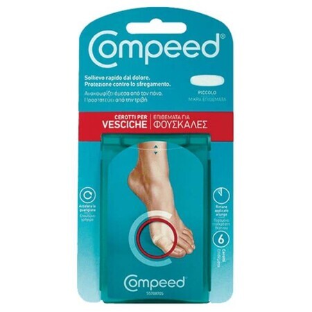 Compeed Vesciche - Cerotti Formato Piccolo, 6 cerotti