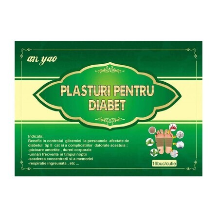 Diabetes pleisters, 7 x 10 cm x 16 stuks, Naturalia Dieet