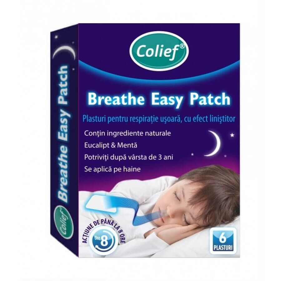 Patch Breathe Easy, 6 pièces, Colief