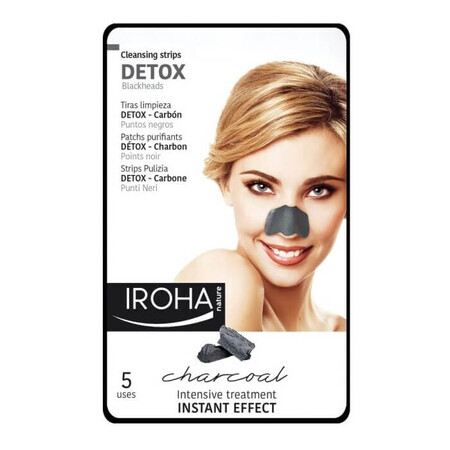 Patchs pour la zone du nez avec effet détoxifiant, 5 pièces, Iroha