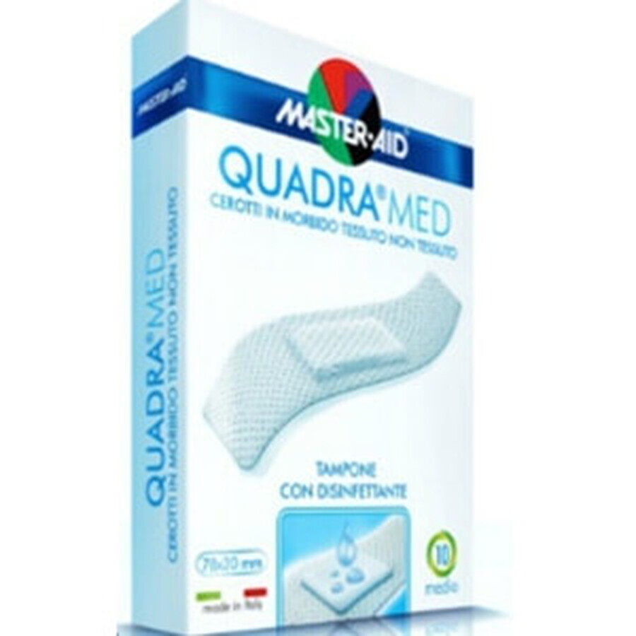 Quadra Med Master-Aid pleisters voor de gevoelige huid, 10 stuks, Pietrasanta Pharma