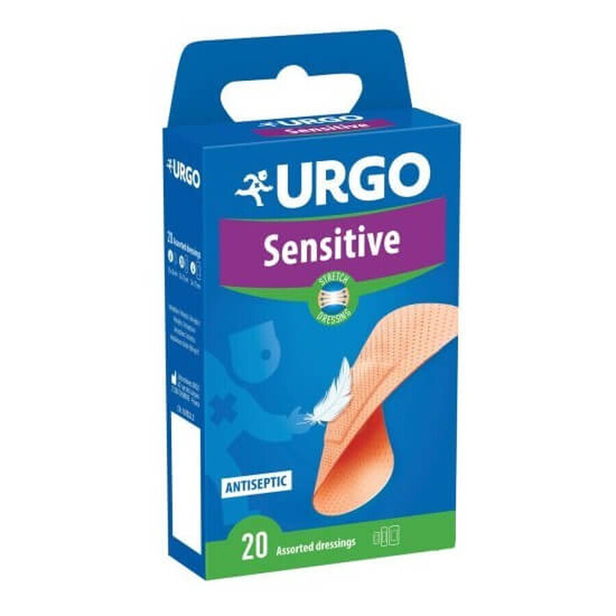 Cerotti Multiestensibili Sensitive, 20 pezzi, Urgo