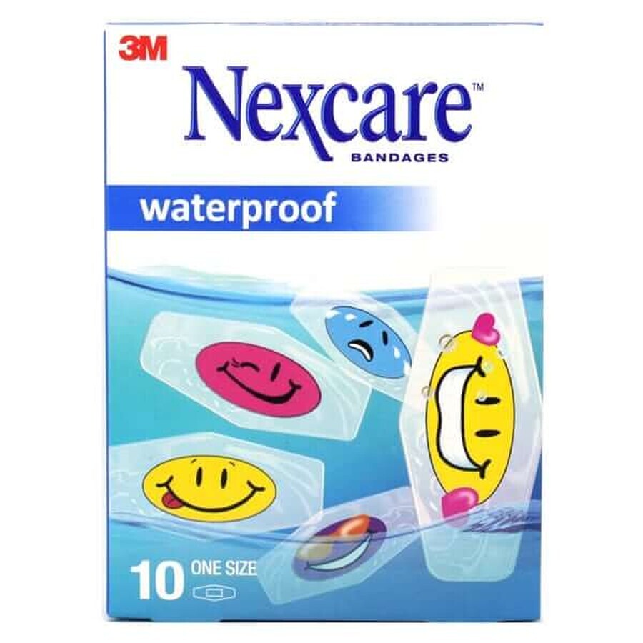 Waterdichte pleisters, 10 stuks, Nexcare