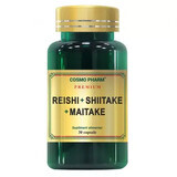 Premium Reishi Shitake Maitake, 30 capsules, Cosmopharm