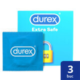 Condoom Extra Veilig, 3 stuks, Durex