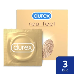 Condom Real Feel, 3 pieces, Durex