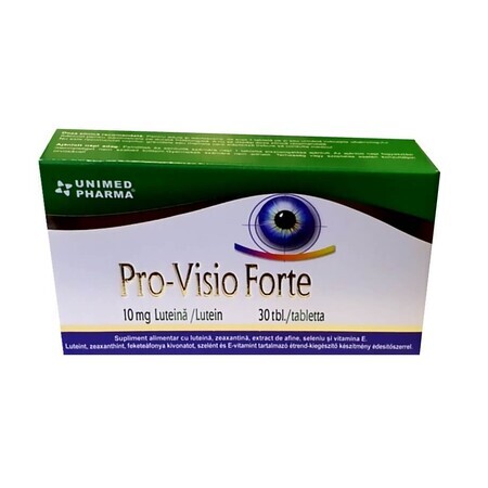 Pro-Visio Forte 10mg luteïne, 30 tabletten, Unimed Pharma