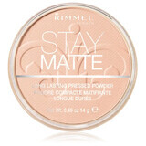 Poudre compacte Stay Matte 002, 14 g, Rimmel London