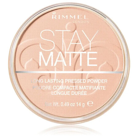 Poudre compacte Stay Matte 002, 14 g, Rimmel London