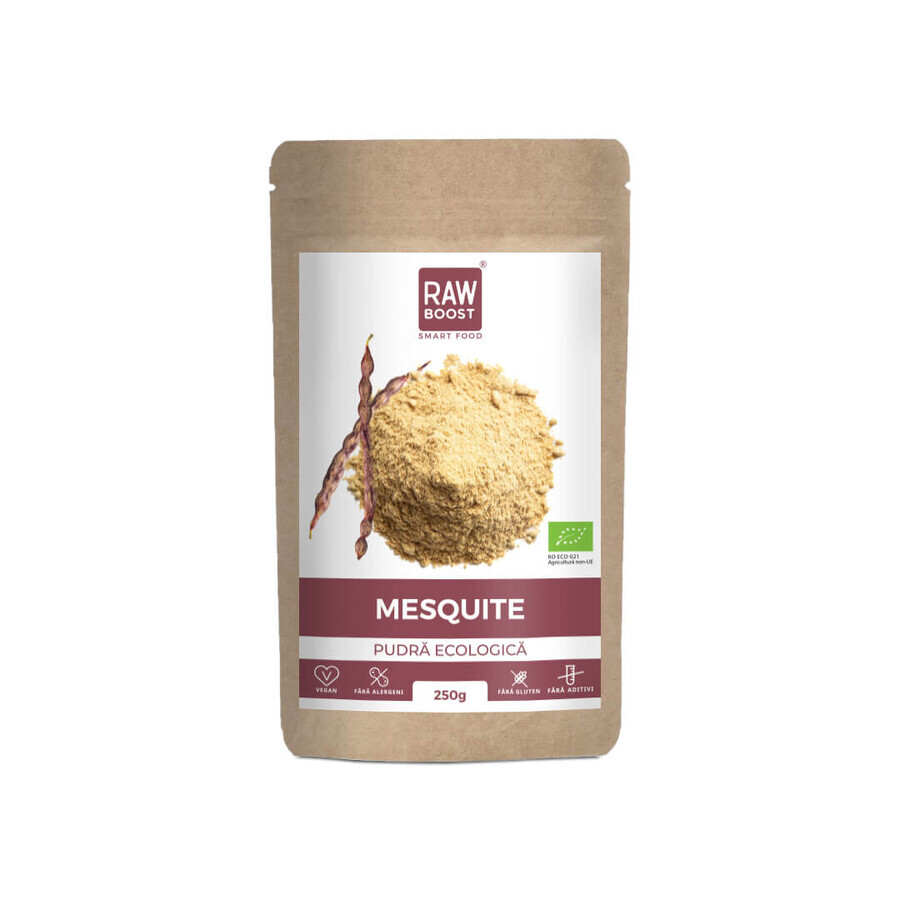 Poudre de mesquite brute, 250 g, Raw Boost