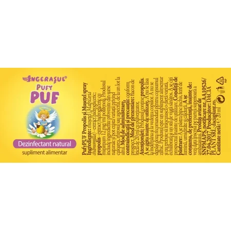 PufyPUF Propolis i rumianek w sprayu, 20 ml, Dacia Plant: ceny i cechy
