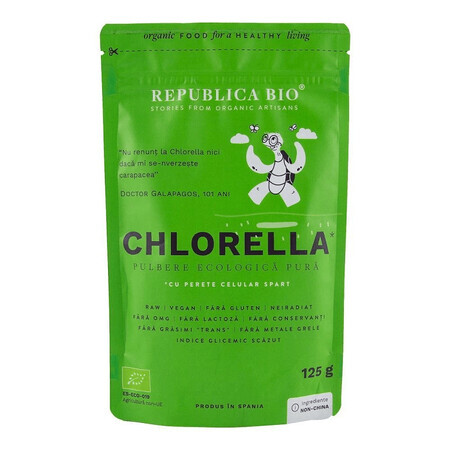 Biologisch chlorellapoeder, 125 g, Republica Bio