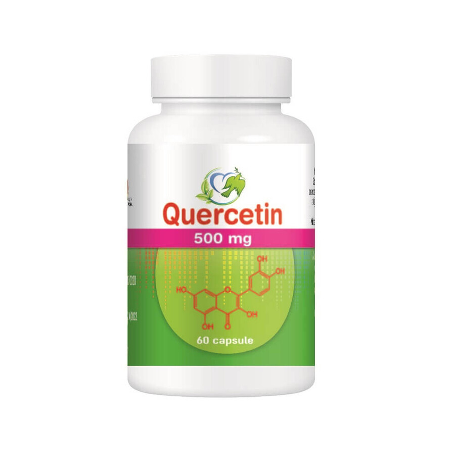 Quercetine 500mg, 60 capsules, Justin Pharma