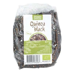 Zwarte Quinoa Eco, 250 g, Dragon Superfoods