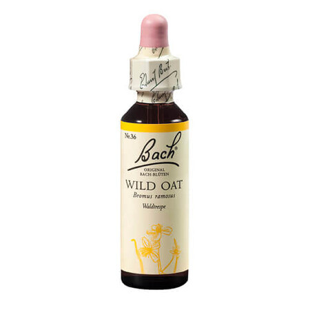 Bach Original Wild Oat Flower Remedy Wild Oat Drops, 20 ml, Rescue Remedy