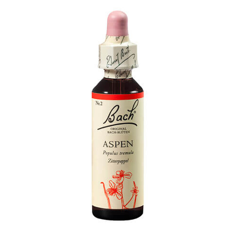 Aspen Original Bach Aspen Flower Remedy, 20 ml, Rescue Remedy