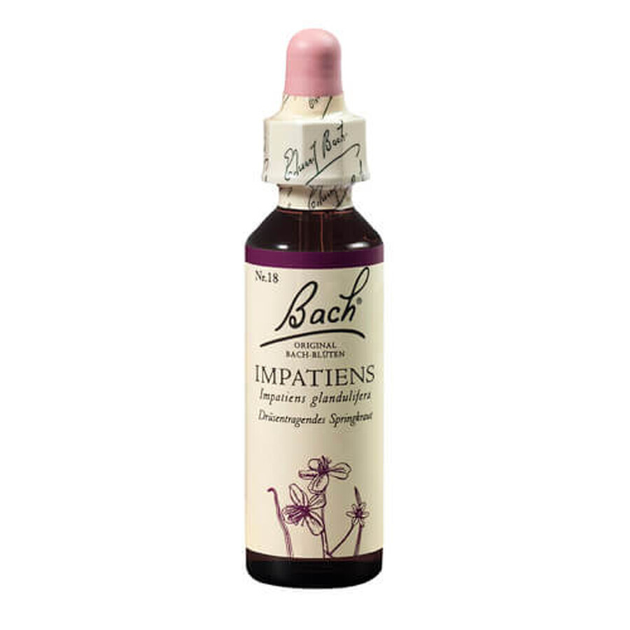 Flower Remedy Impatiens Original Bach bloesemremedie, 20 ml, Rescue Remedy