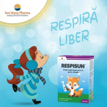 Respisun solución salina hipertónica 3%, 24 dosis, Sun Wave Pharma