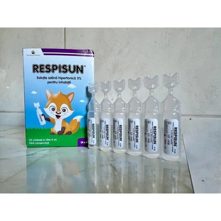 Respisun solución salina hipertónica 3%, 24 dosis, Sun Wave Pharma