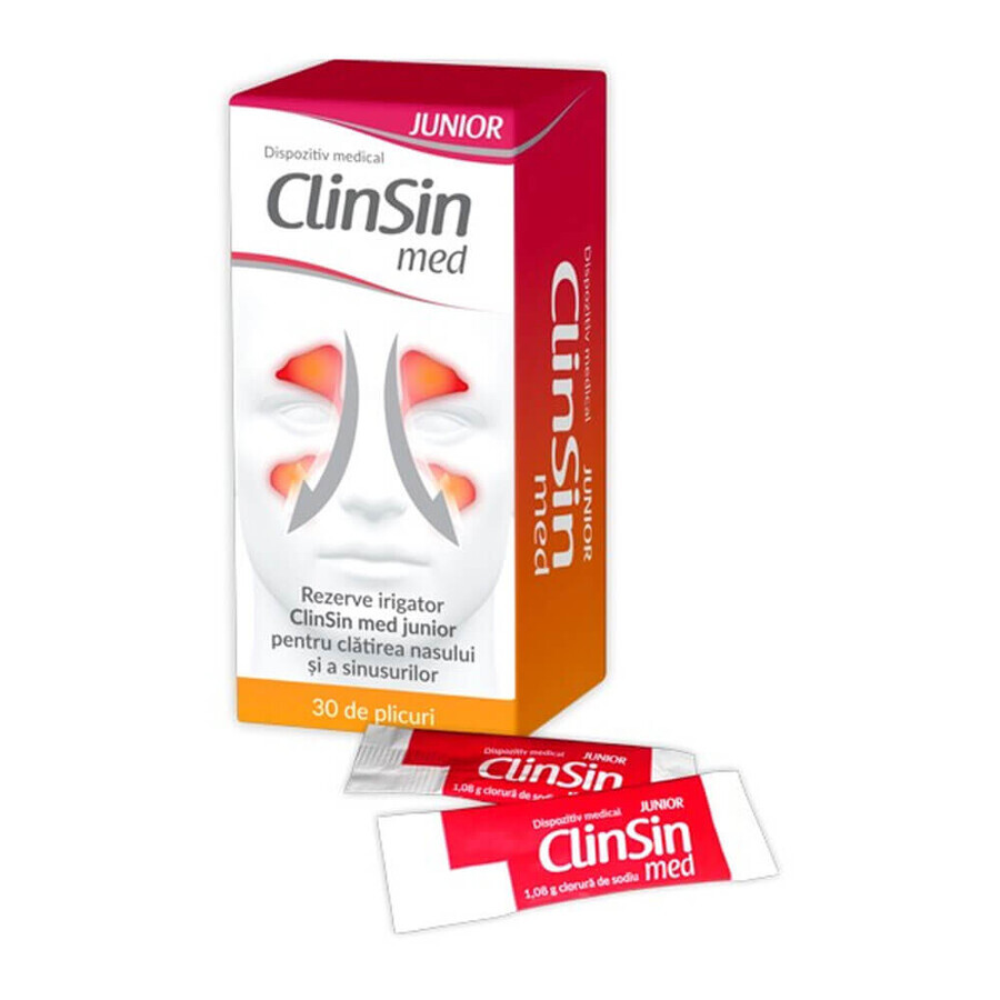 ClinSin med junior irrigator navulling, 30 sachets, Zdrovit