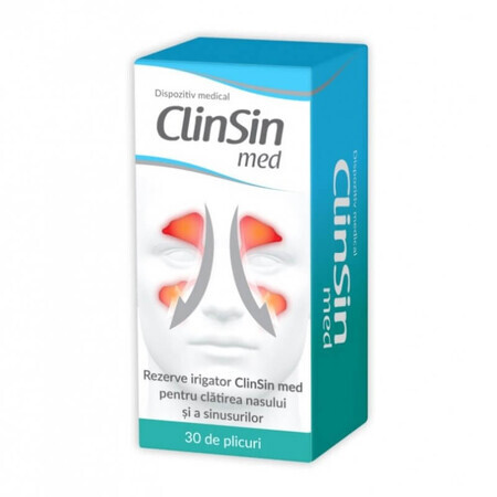 Recharge pour irrigateur médical ClinSin, 30 sachets, Zdrovit