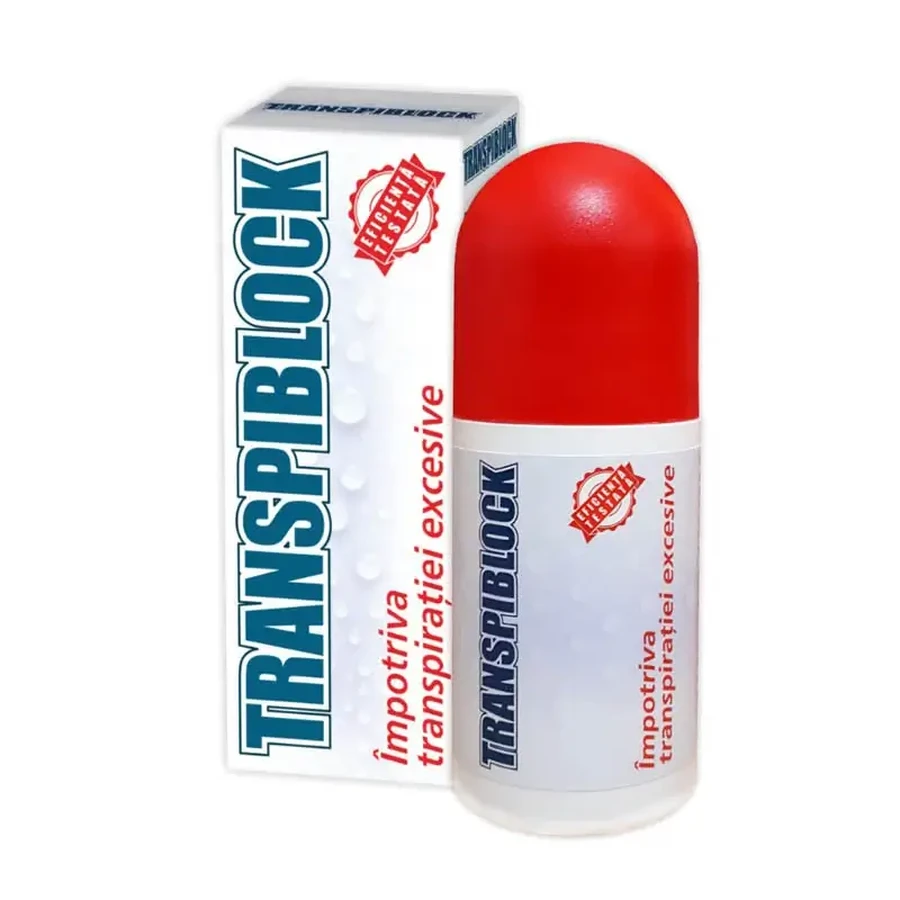 Transpiblock roll-on tegen overmatig zweten, 50 ml, Zdrovit