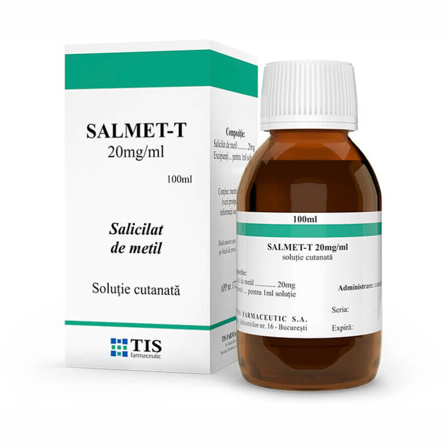 Salmet-T huidoplossing, 100 ml, Tis Pharmaceutical