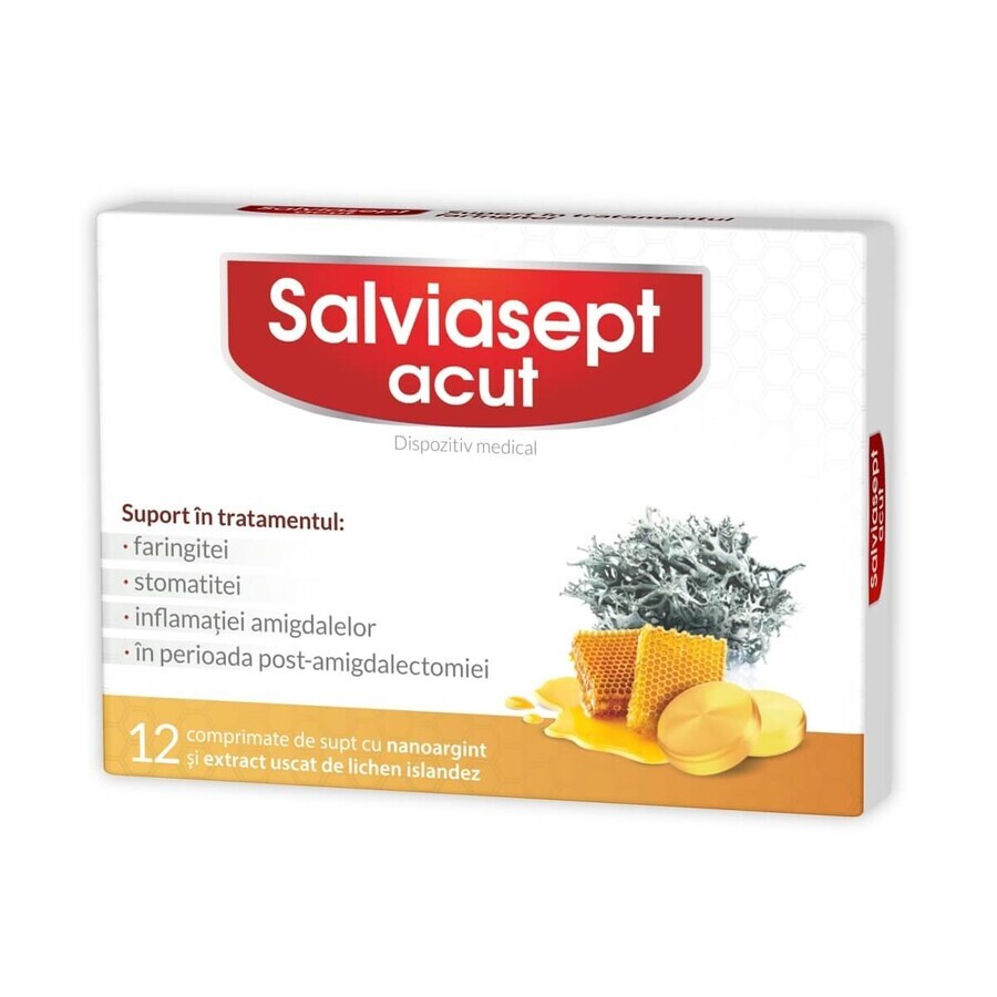 Salviasept ACUT, 12 tabletten, Natur Produkt