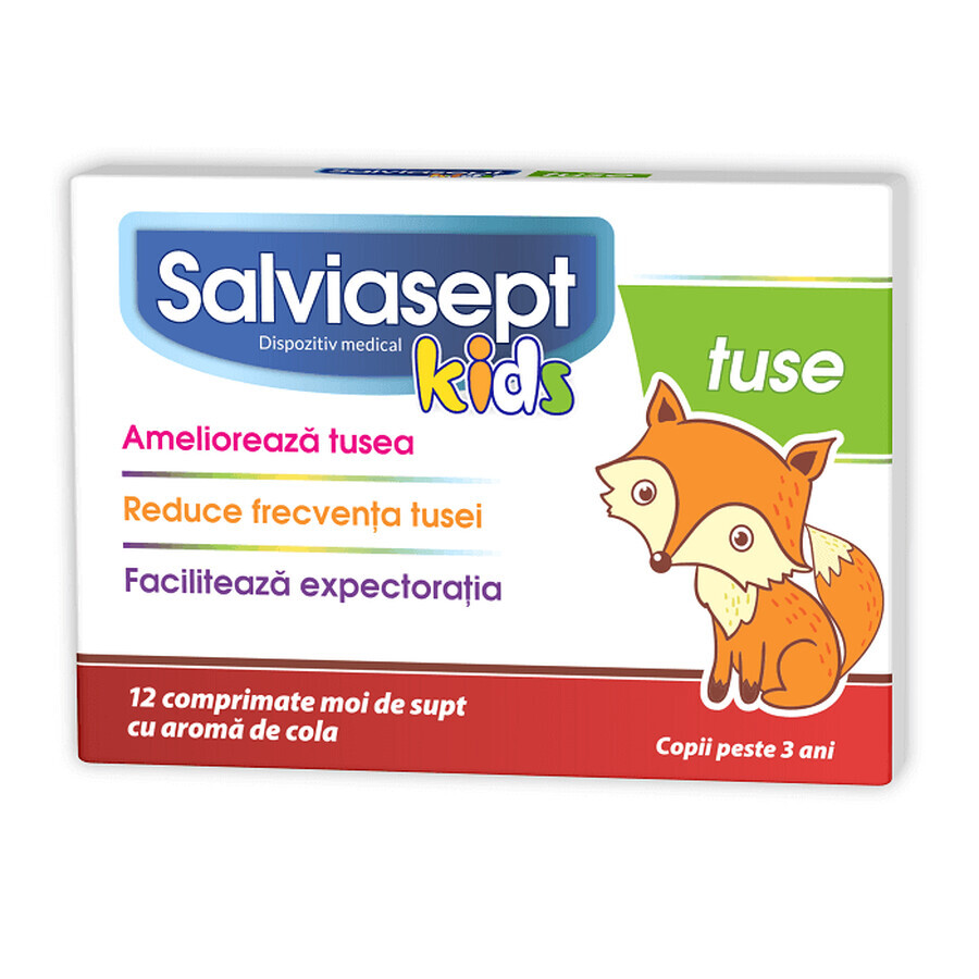 Salviasept Kinderhoest, 12 tabletten, Zdrovit