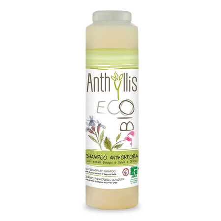 Shampoo antiforfora con estratto Eco Bio di salvia ed ortica, 250 ml, Anthyllis