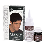 Shampoo kleurstof Manly black, 25ml, Gerocossen