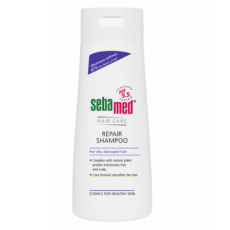 Dermatologische voedende en herstructurerende shampoo voor beschadigd haar, 200 ml, sebamed