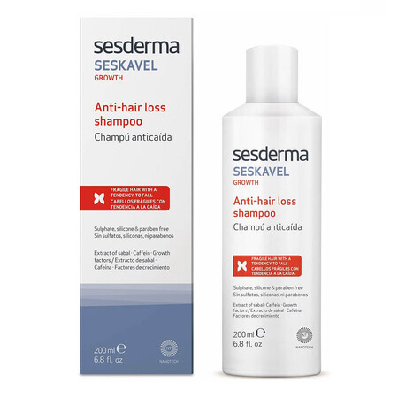 Sesderma Seskavel Shampoo gegen Haarausfall Wachstum, 200 ml