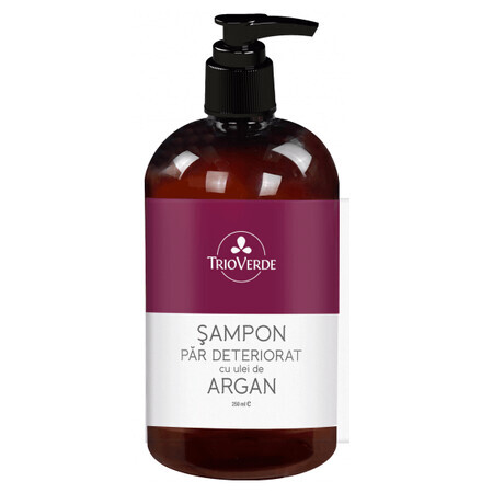 Shampooing pour cheveux abîmés à l'huile d'argan, 250 ml, Trio Verde