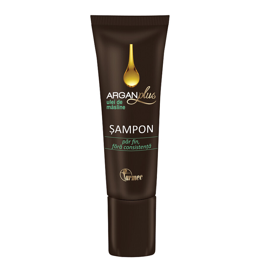 Shampoo voor fijn haar met olijfolie ArganPlus, 40 ml, Farmec