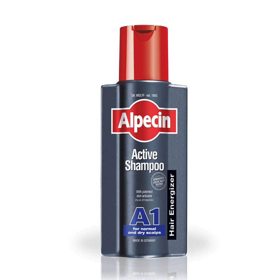 Shampoo für normale oder trockene Kopfhaut Alpecin Active A1, 250 ml, Dr. Kurt Wolff