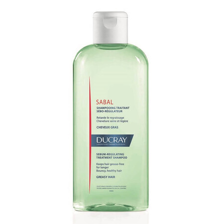 Talgregulerende verzorgende shampoo voor vet haar Sabal, 200 ml, Ducray