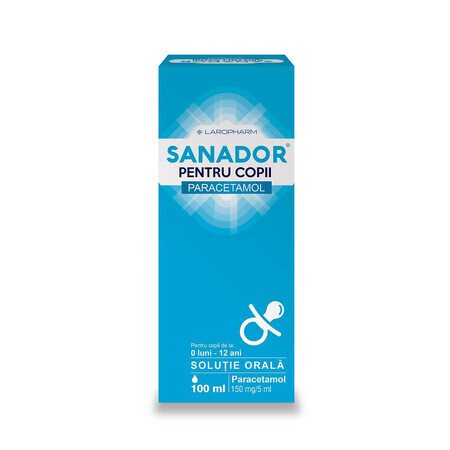 Sanador siroop voor kinderen, 100 ml, Laropharm