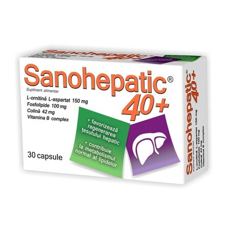 Sanohepatic 40+, 30 gélules, Natur Produkt