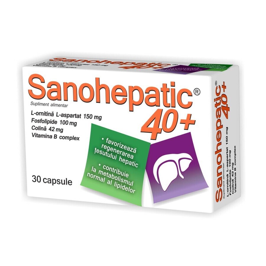 Sanohepatic 40+, 30 capsules, Natur Produkt