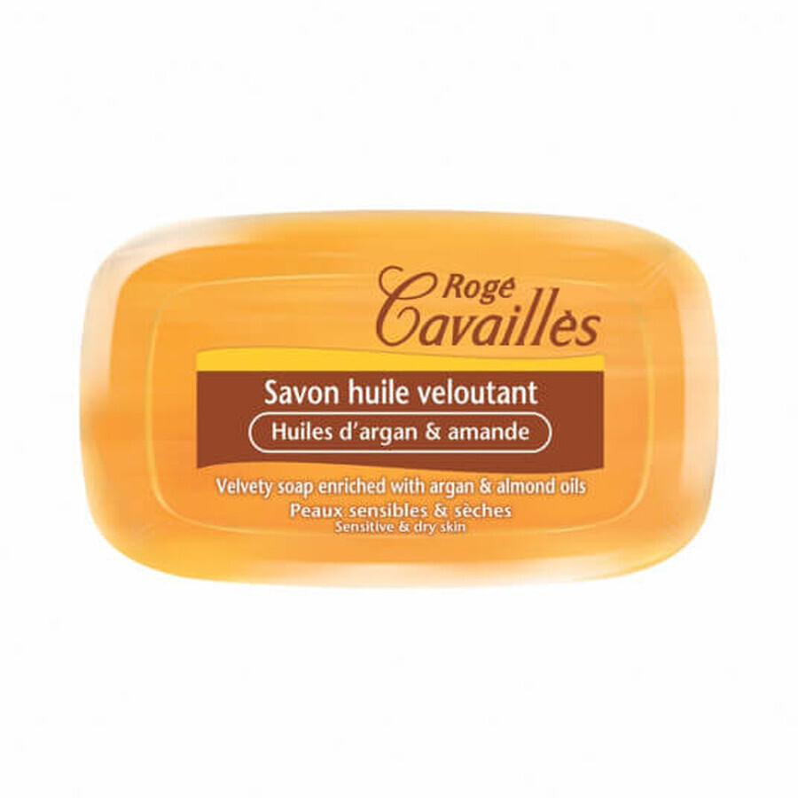 Sapone emolliente con olio di argan e mandorle, 115 g, Roge Cavailles