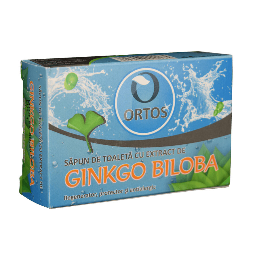 Savon à l'extrait de ginkgo biloba, 100 g, Ortos