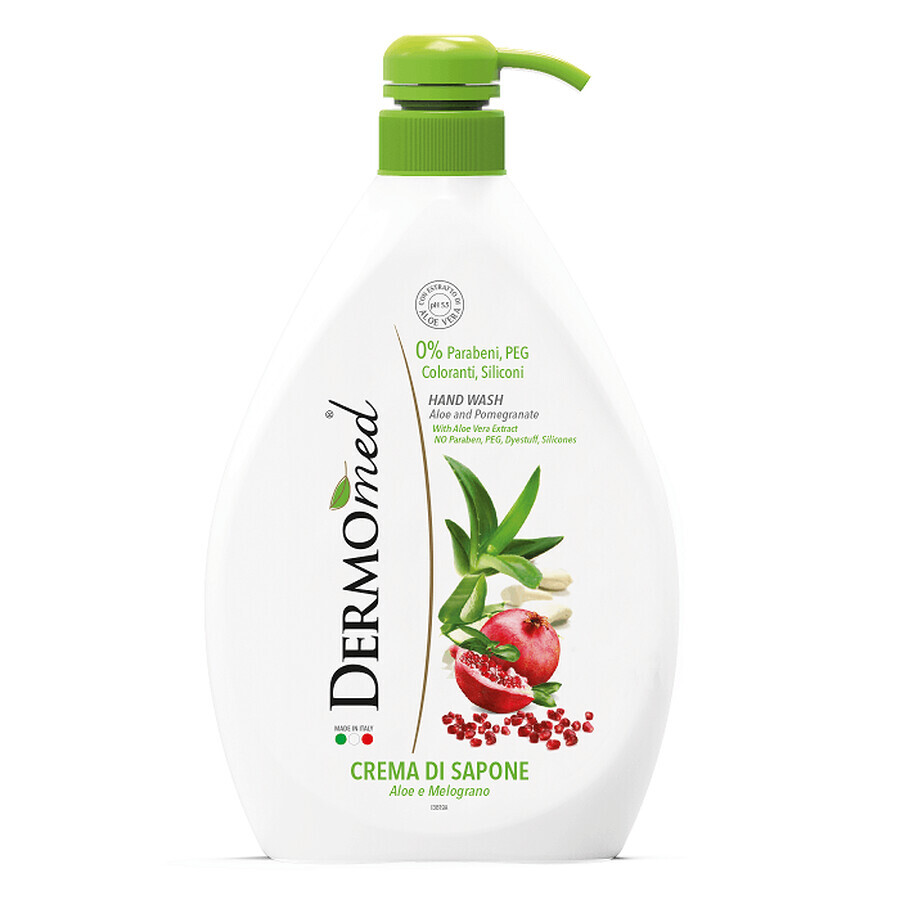 Flüssige Cremeseife mit Aloe Vera und Granatapfel, 1 L, DermoMed