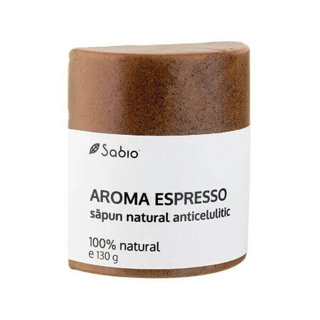 Natural anti-cellulite soap with espresso flavour, 130 g, Sabio