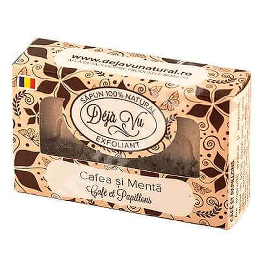 Sapun natural cu Cafea si Menta, 90 g, Deja Vu