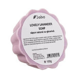 Săpun natural cu glicerina Lovely Lavender, 100 g, Sabio